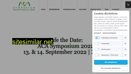 Aca-symposium similar sites
