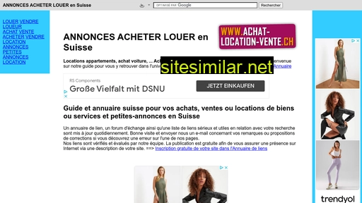 achat-location-vente.ch alternative sites