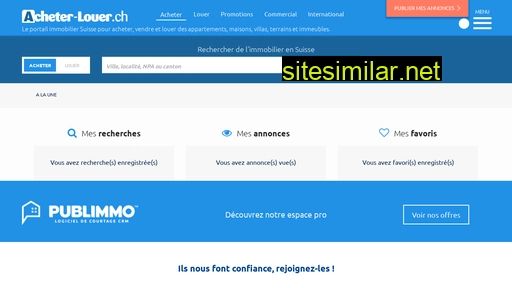 acheter-louer.ch alternative sites