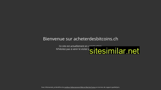 acheterdesbitcoins.ch alternative sites