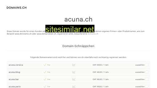 acuna.ch alternative sites