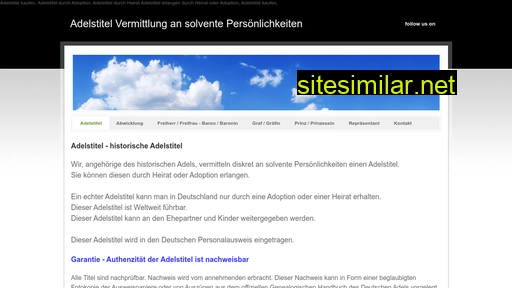 adelstitel.ch alternative sites