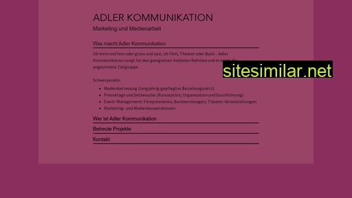 adler-kommunikation.ch alternative sites