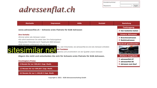 adressenflat.ch alternative sites