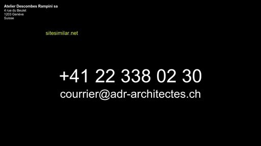 Adr-architectes similar sites