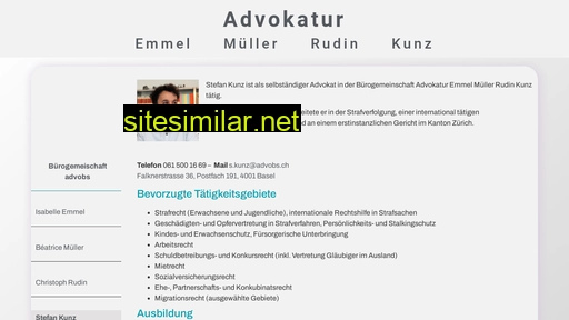 Advokatur-kunz similar sites