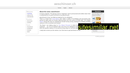 aeschinoer.ch alternative sites