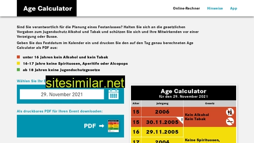 age-calculator.ch alternative sites