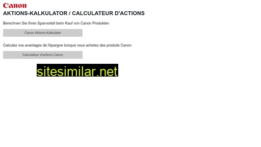 Aktions-kalkulator similar sites