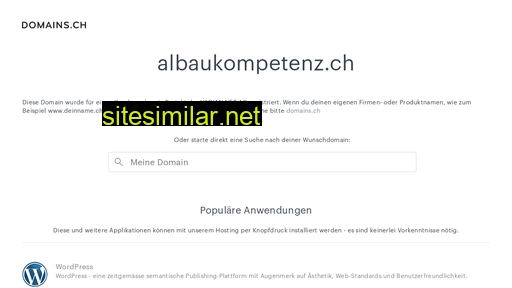 albaukompetenz.ch alternative sites