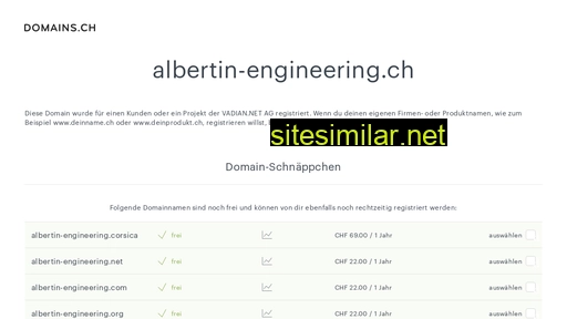 albertin-engineering.ch alternative sites