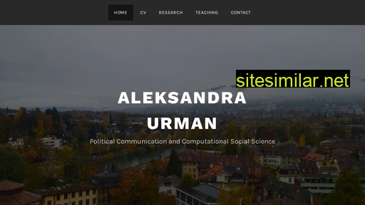 Aleksandra-urman similar sites