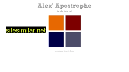 Alexapostrophe similar sites
