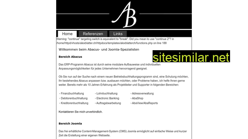 alexblatter.ch alternative sites