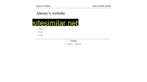 Alexey similar sites