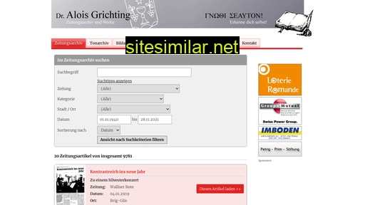aloisgrichting.ch alternative sites