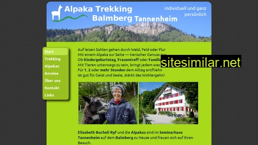 Alpaka-trekking-balmberg-tannenheim similar sites