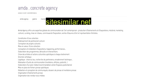 amda-agency.ch alternative sites