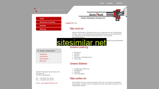 amsler-pruefsysteme.ch alternative sites