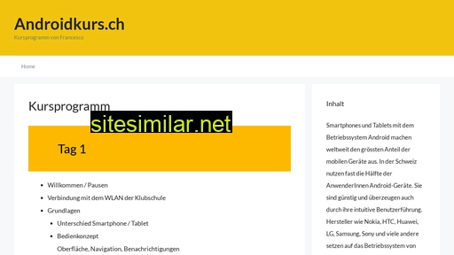 androidkurs.ch alternative sites