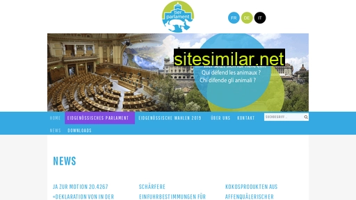 Animaux-parlement similar sites
