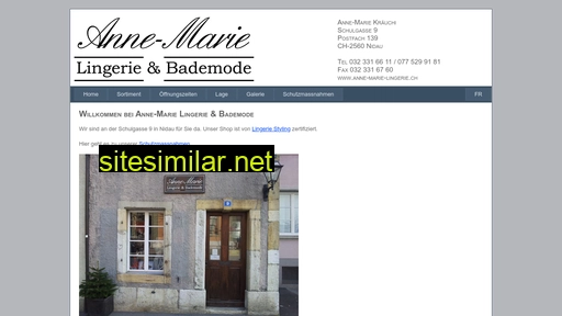 anne-marie-lingerie.ch alternative sites