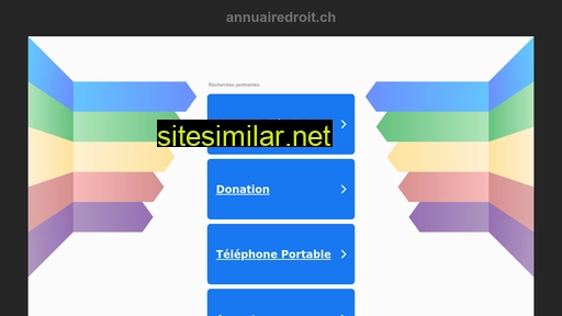 annuairedroit.ch alternative sites