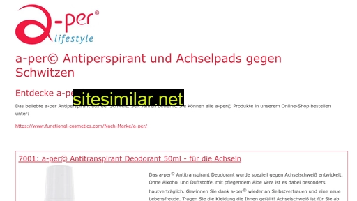 antiperspirant.ch alternative sites