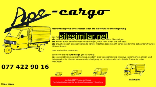 ape-cargo.ch alternative sites