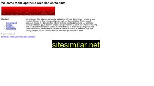 apotheke-wiedikon.ch alternative sites