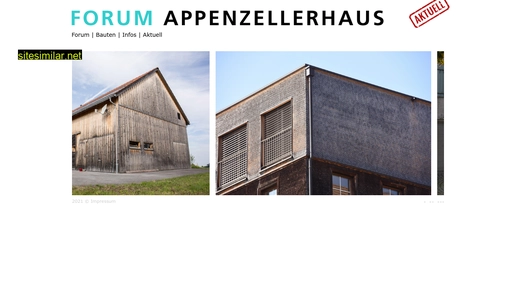 Appenzellerhaus-ar similar sites