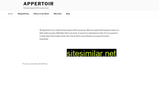 appertoir.ch alternative sites