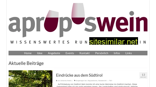 Aproposwein similar sites