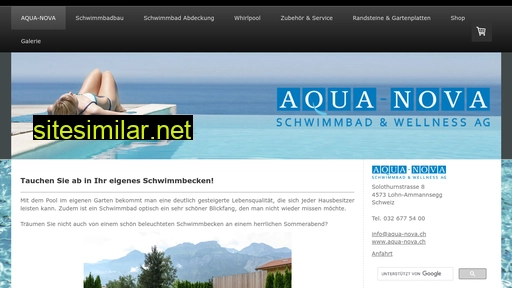 aqua-nova.ch alternative sites