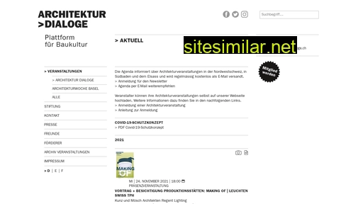 architekturdialoge.ch alternative sites