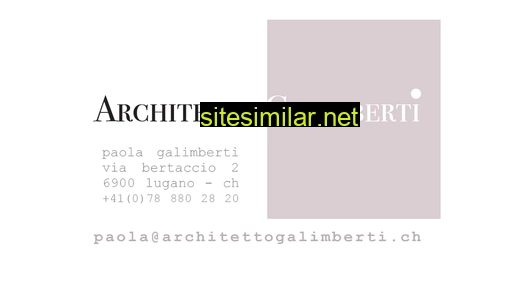 architettogalimberti.ch alternative sites