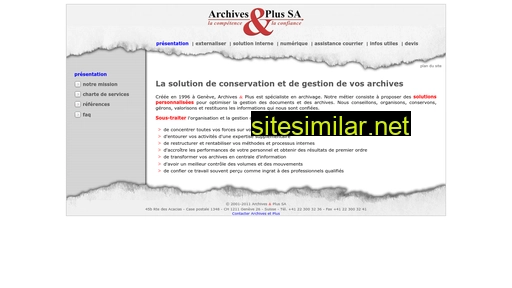archives.ch alternative sites