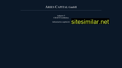 aries-capital.ch alternative sites