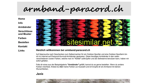 armband-paracord.ch alternative sites