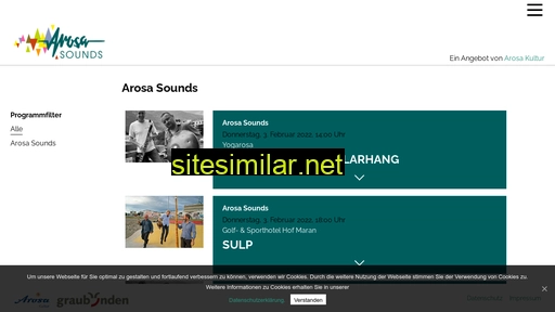 arosasounds.ch alternative sites