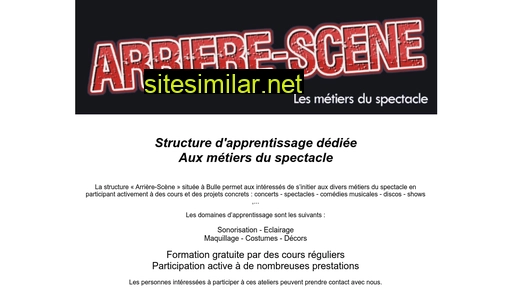 arriere-scene.ch alternative sites
