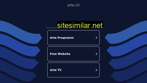arte.ch alternative sites