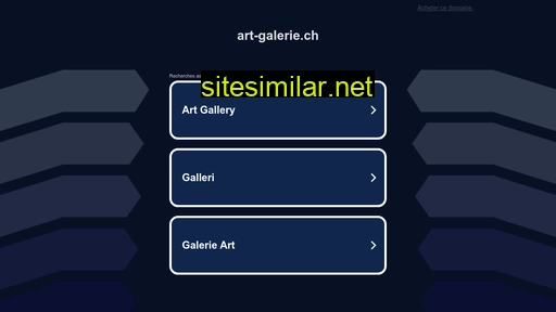 art-galerie.ch alternative sites