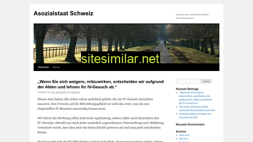 asozialstaat.ch alternative sites