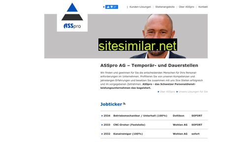 asspro-jobs.ch alternative sites