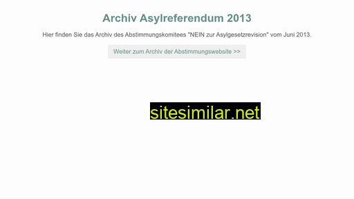 asyl.ch alternative sites