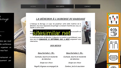 aubergedubarrage.ch alternative sites