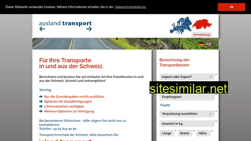 auslandstransport.ch alternative sites