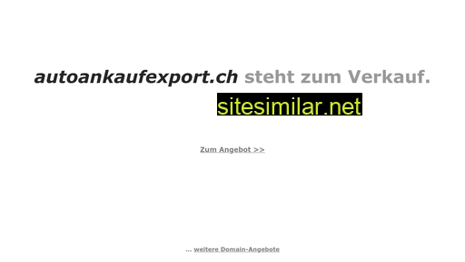 autoankaufexport.ch alternative sites
