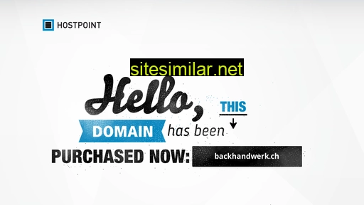 backhandwerk.ch alternative sites